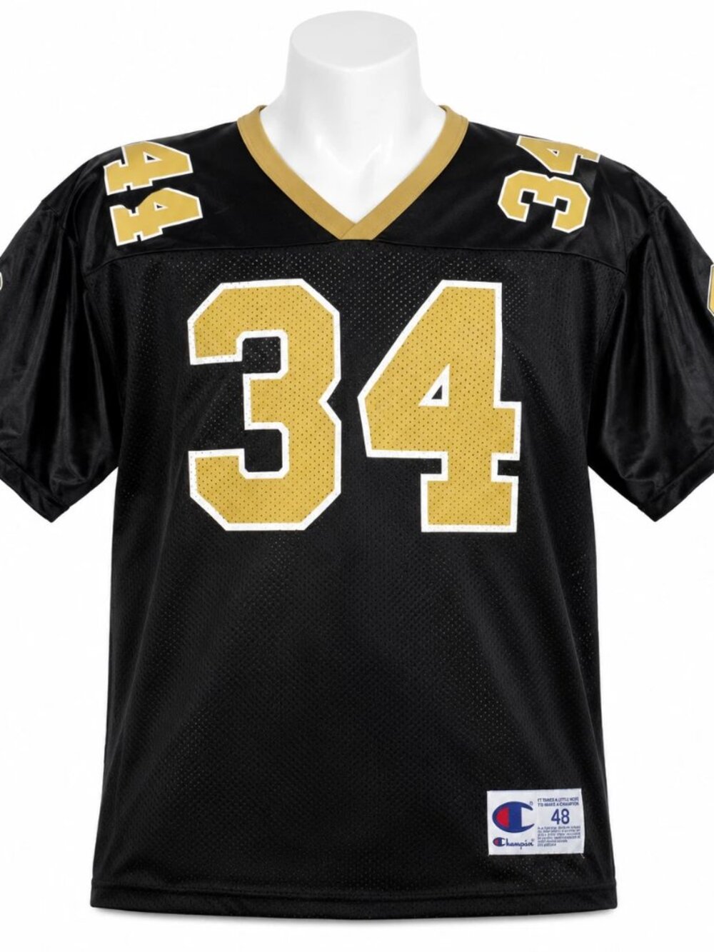 VTG Ricky Williams 34 Champion Authentic New Orleans Saints XL Jersey EXCELLENT